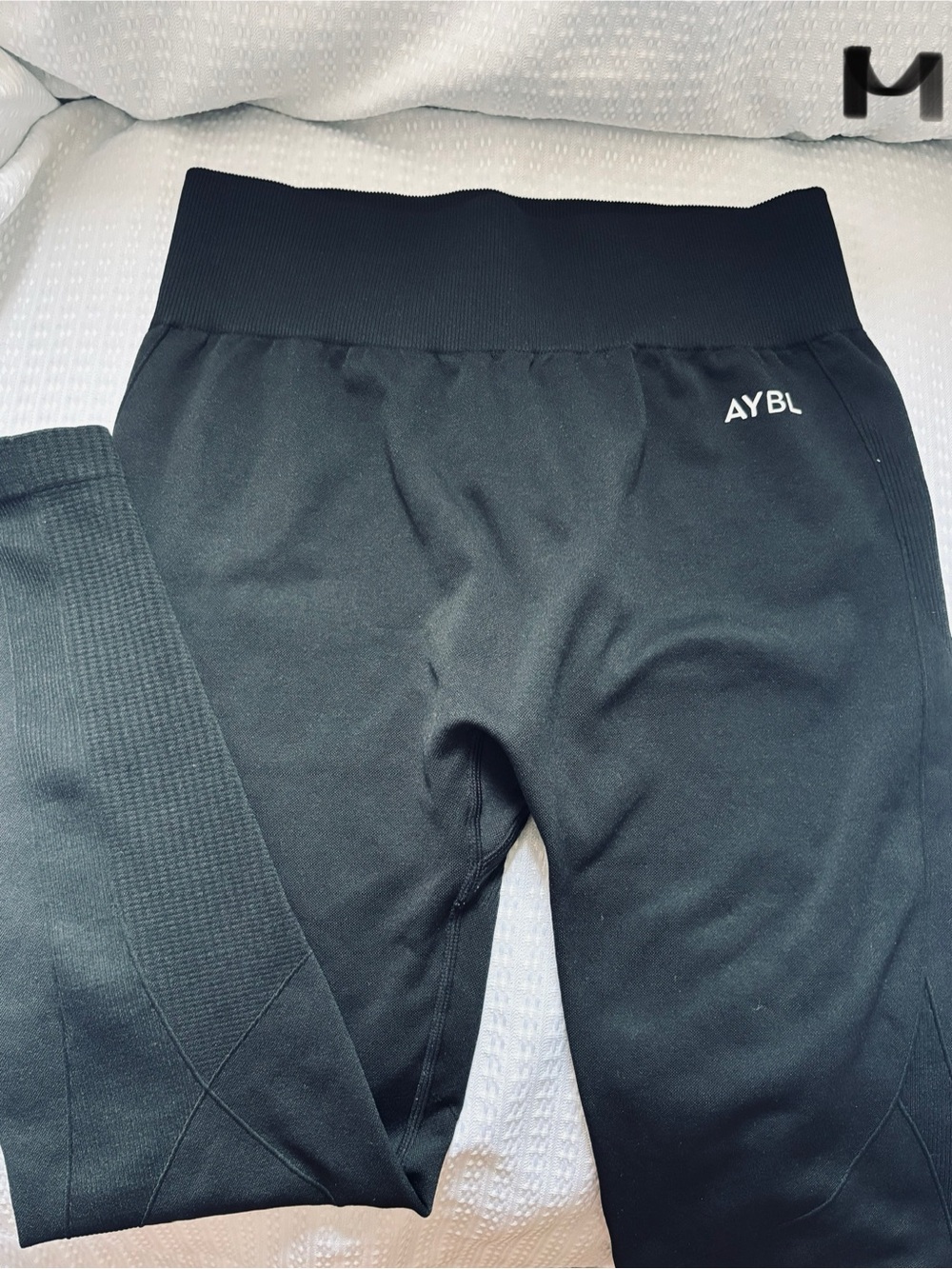 AYBL Kids Black High-Waist Active Leggings